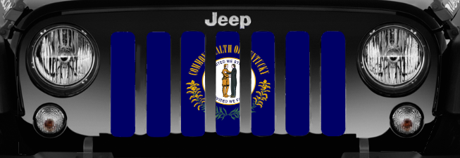 Kentucky State Flag Grille Insert