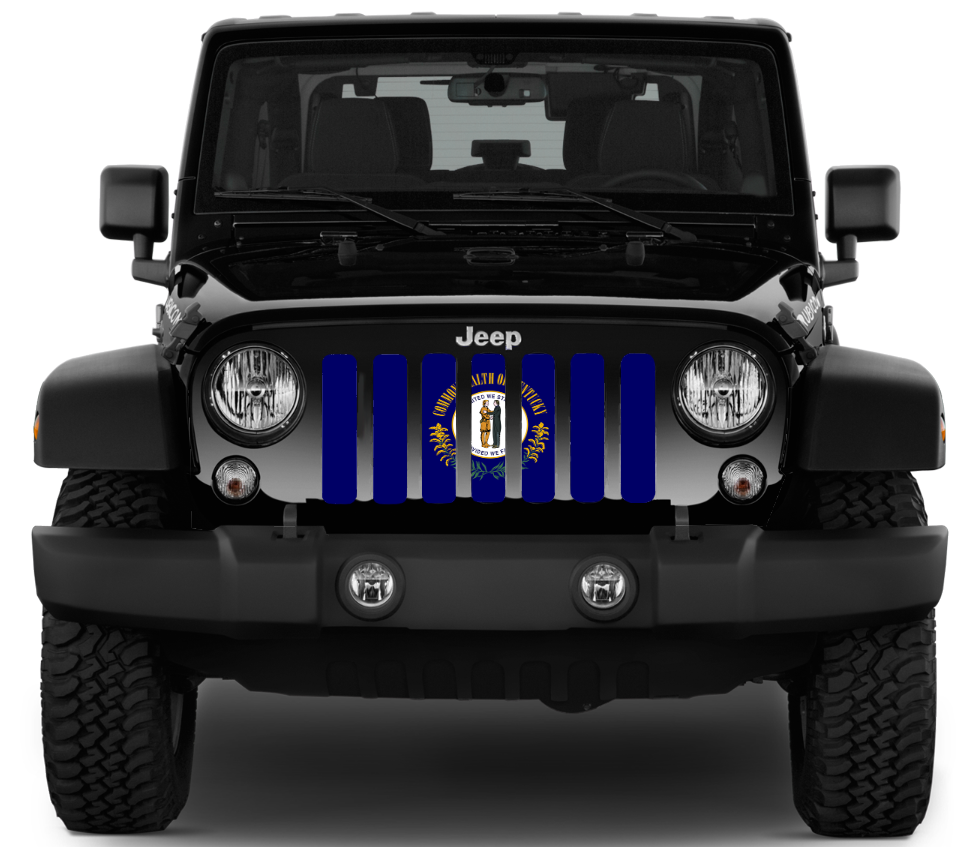 Kentucky State Flag Grille Insert