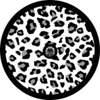 Leopard Cheetah  Print Grey Spots Spare Tire Cover