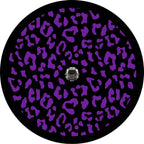 Leopard Print Purple Spare Tire Cover