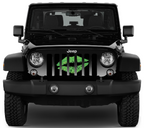 Lime Green Kiss Grille Insert