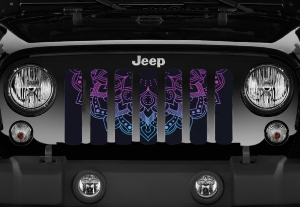 Lotus Flower Mandala Grille Insert