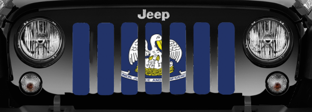Louisiana State Flag Grille Insert