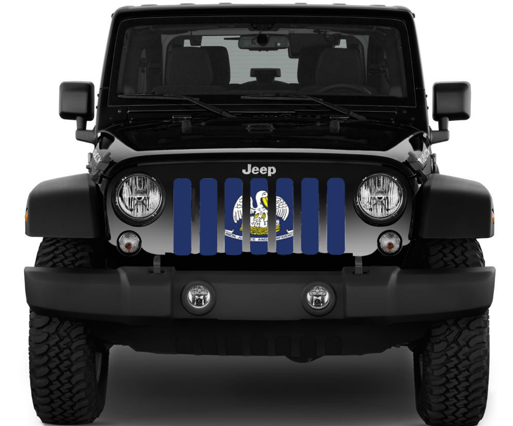 Louisiana State Flag Grille Insert