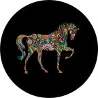 Mandala Horse Spare Tire Cover