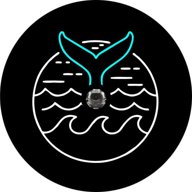 Mermaid Tail Black Spare Tire Cover
