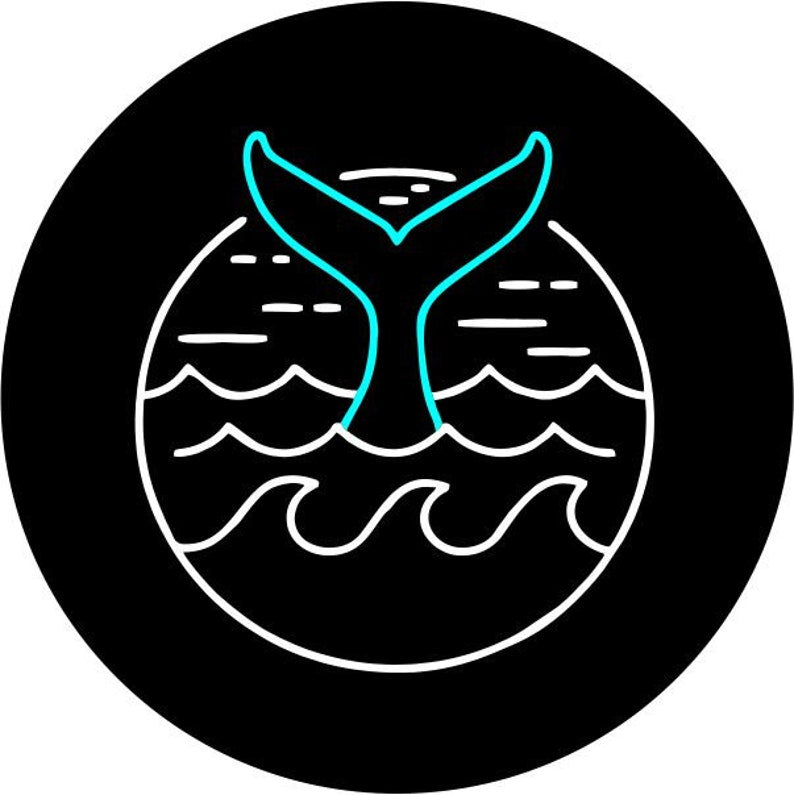 Mermaid Tail Black Spare Tire Cover
