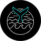Mermaid Tail Black Spare Tire Cover
