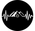 Mountain Heartbreak Black Spare Tire Cover