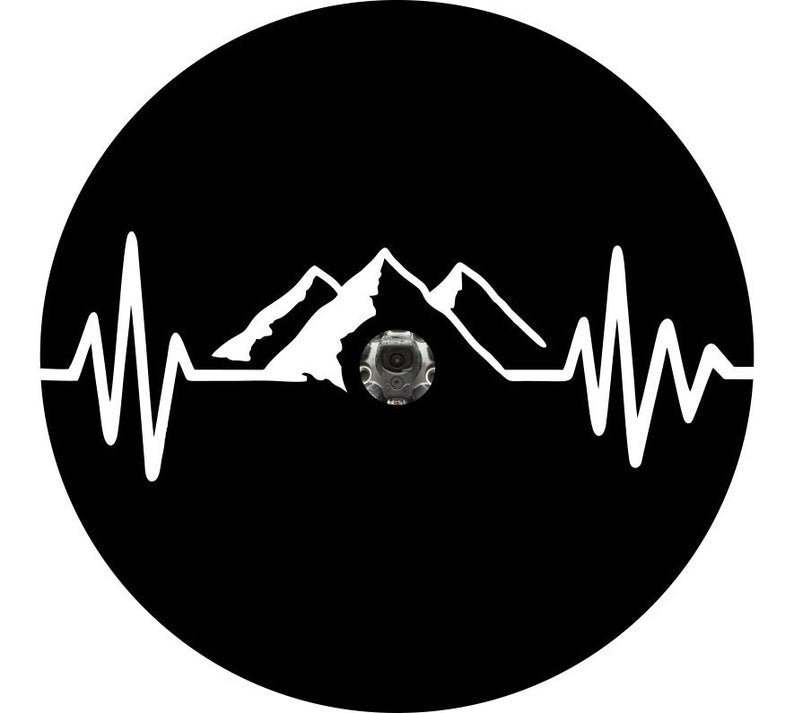 Mountain Heartbreak Black Spare Tire Cover