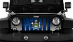 Maine Grunge State Flag Grille Insert