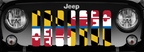 Maryland Back The Blue Flag Grille Insert