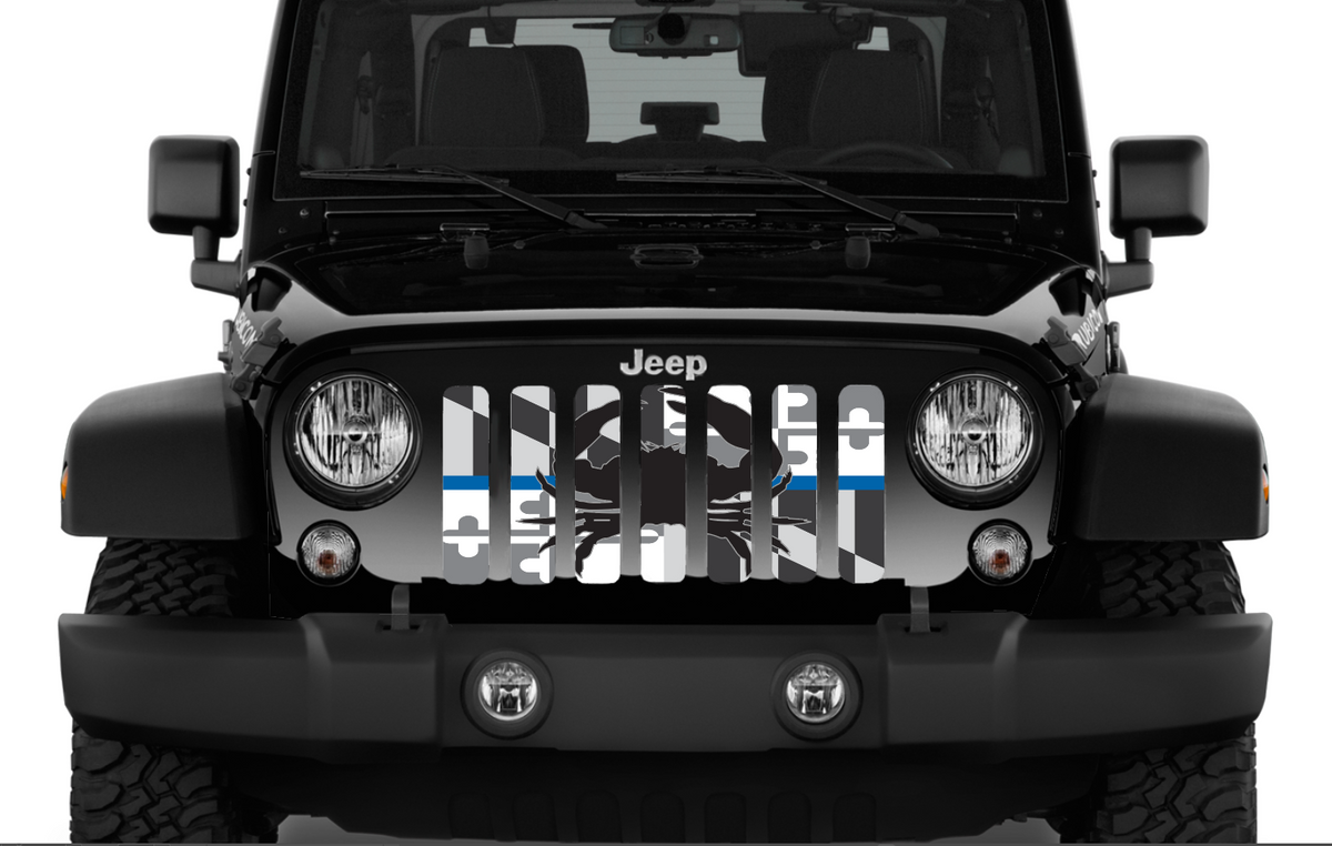 Maryland Tactical Crab Flag - Back The Blue Grille Insert