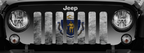 Massachusetts Grunge State Flag Grille Insert