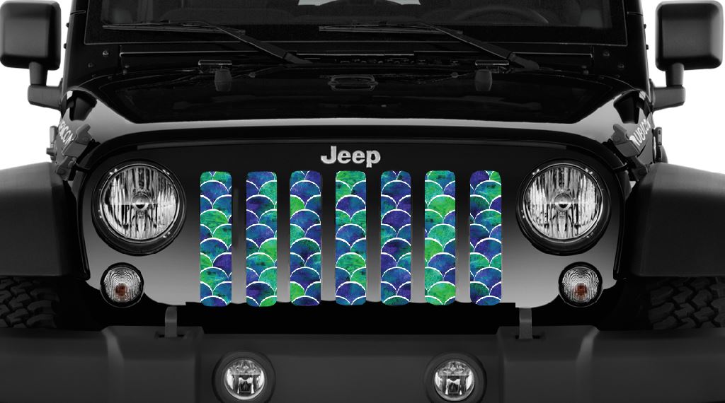 Mermaid Scales Blue & Green Grille Insert