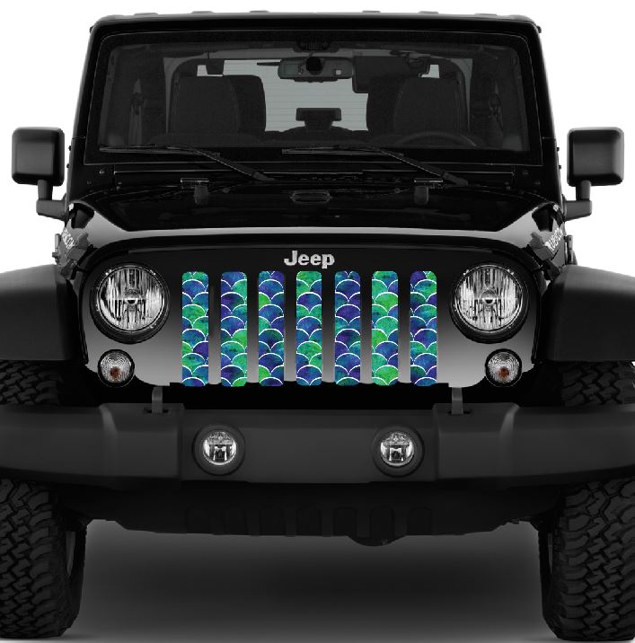 Mermaid Scales Blue & Green Grille Insert