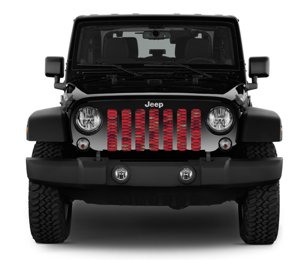 Mermaid Scales Red Grille Insert