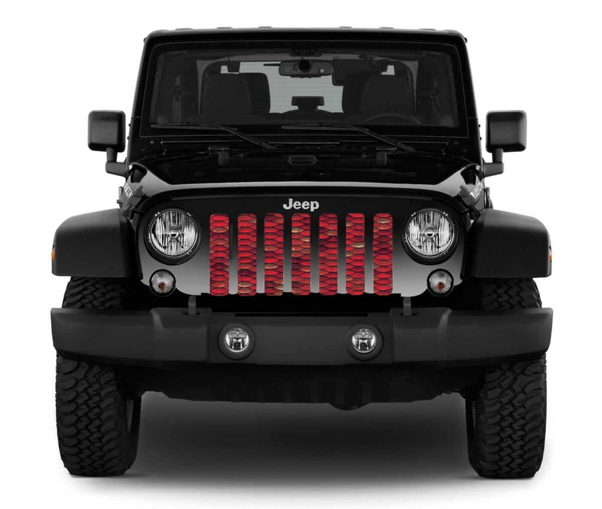 Mermaid Scales Red Grille Insert