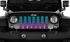 Mermaid Scales Teal Ombre Grille Insert