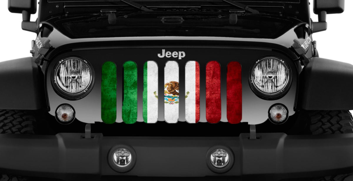 Rustic Mexico Flag Grille Insert