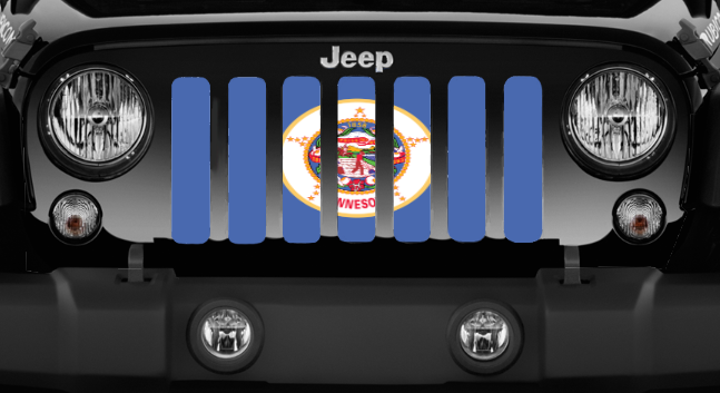 Minnesota State Flag Grille Insert