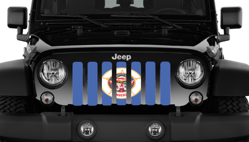 Minnesota State Flag Grille Insert