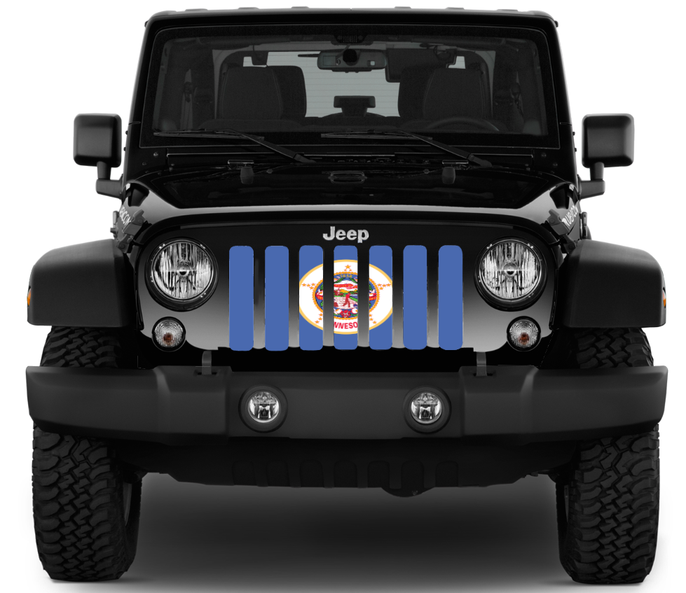 Minnesota State Flag Grille Insert