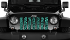 Mint Leopard Print Grille Insert