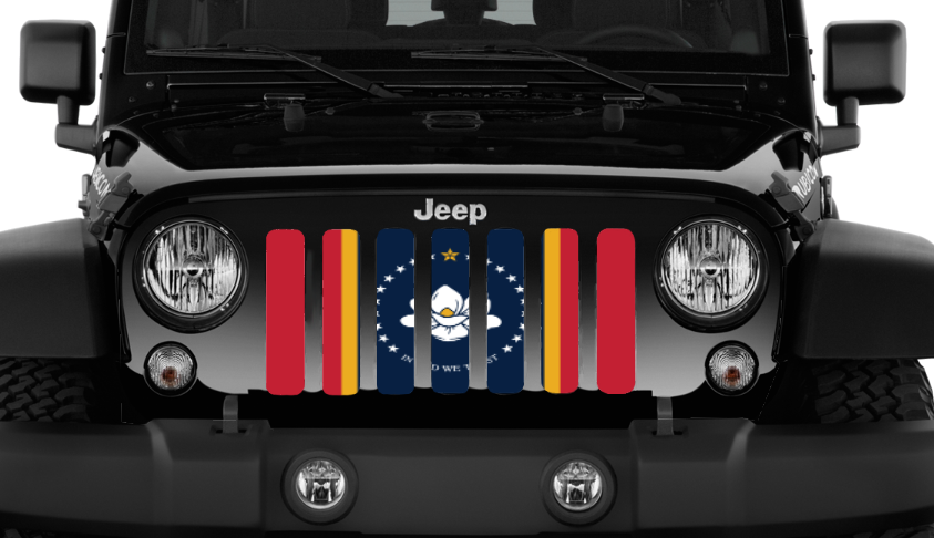 Mississippi State Flag Grille Insert
