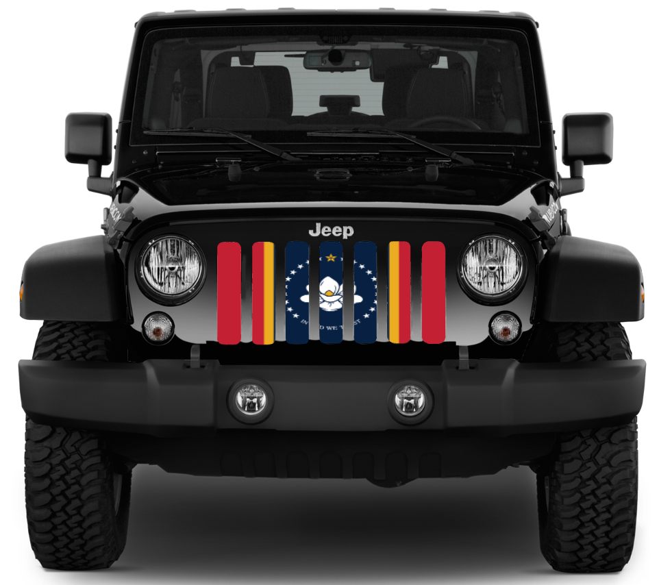 Mississippi State Flag Grille Insert