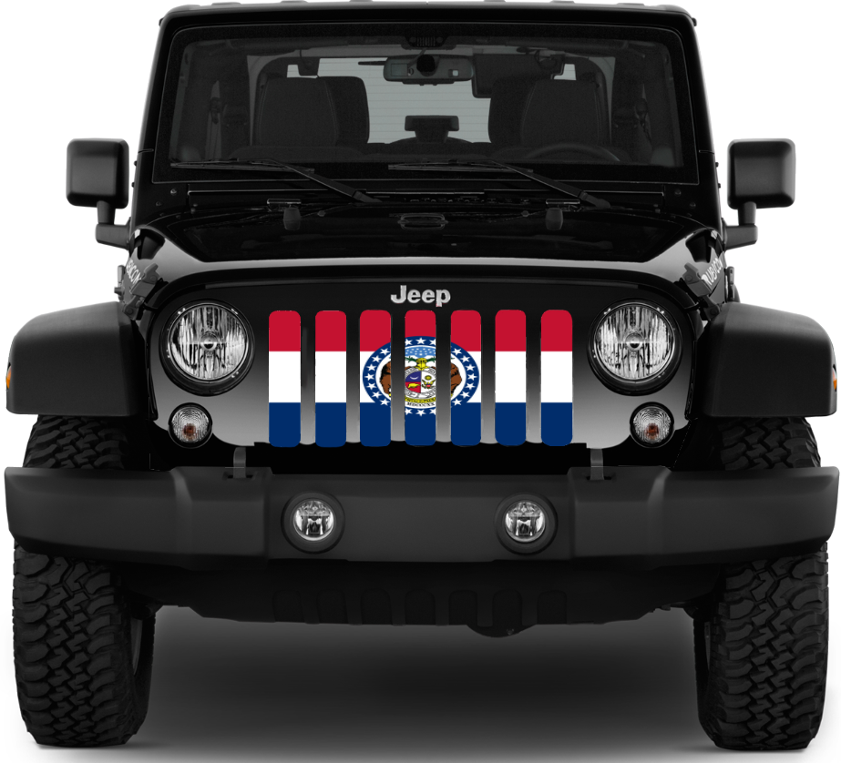 Missouri State Flag Grille Insert