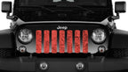 Moab Topography Map Canyon Lands Red Grille Insert