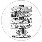 Mountains Are My Sign White Spare Tire Cover