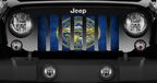 Nebraska Grunge State Flag Grille Insert