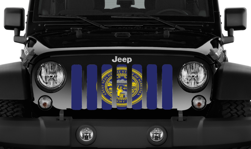 Nebraska State Flag Grille Insert