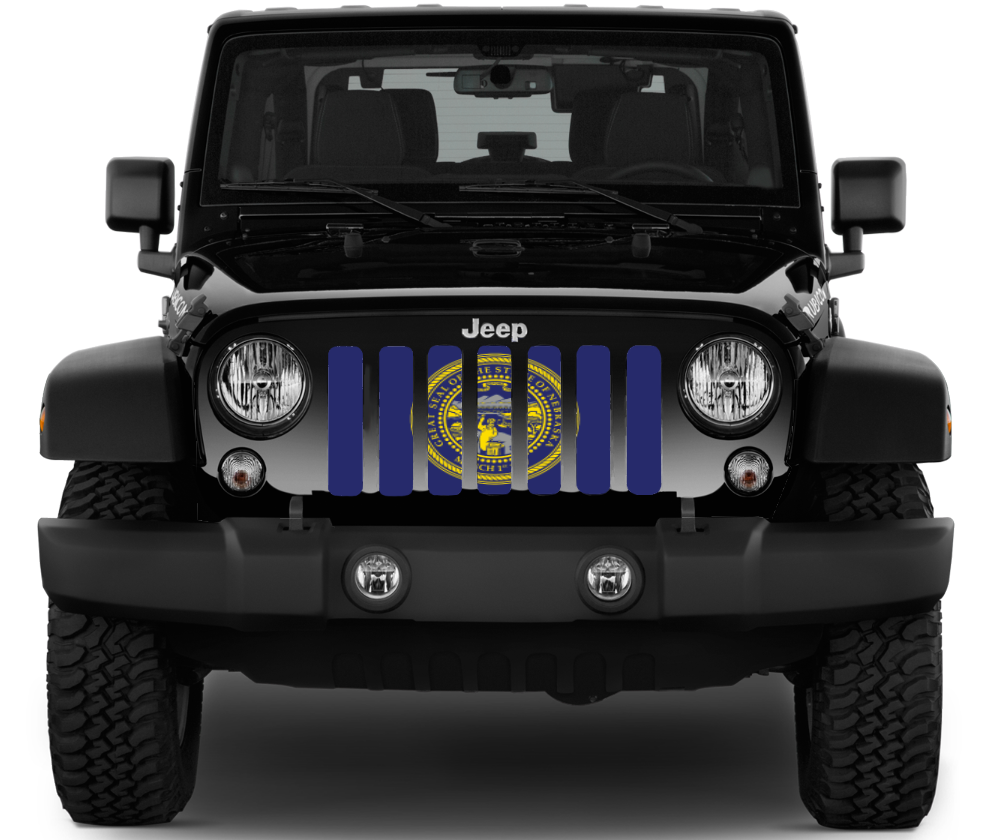 Nebraska State Flag Grille Insert