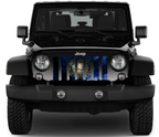 New Hampshire Grunge State Flag Grille Insert