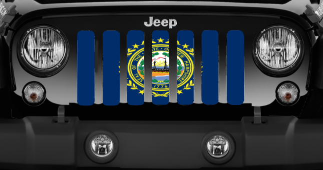 New Hampshire State Flag Grille Insert