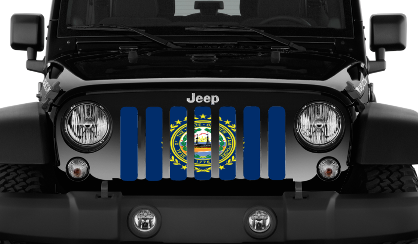 New Hampshire State Flag Grille Insert