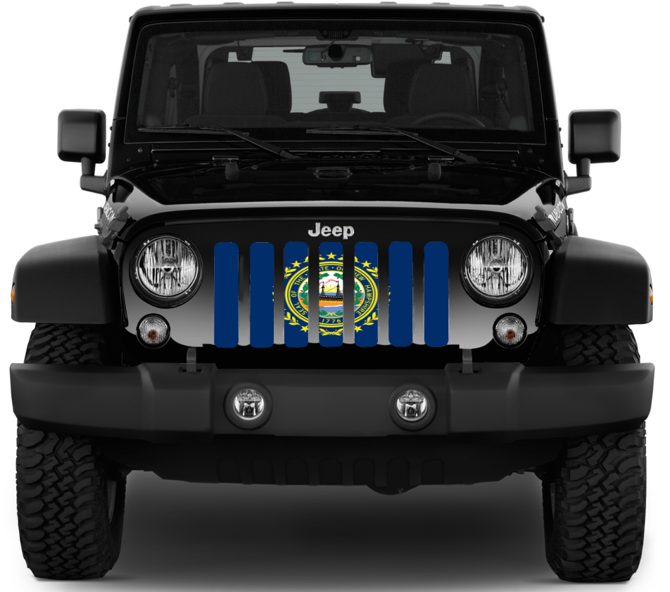 New Hampshire State Flag Grille Insert