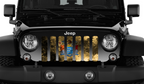New Jersey Grunge State Flag Grille Insert
