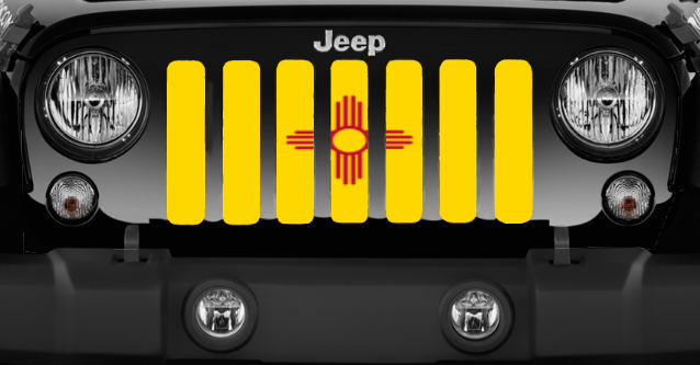 New Mexico State Flag Grille Insert