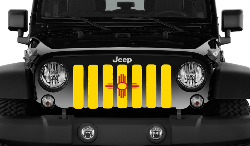 New Mexico State Flag Grille Insert