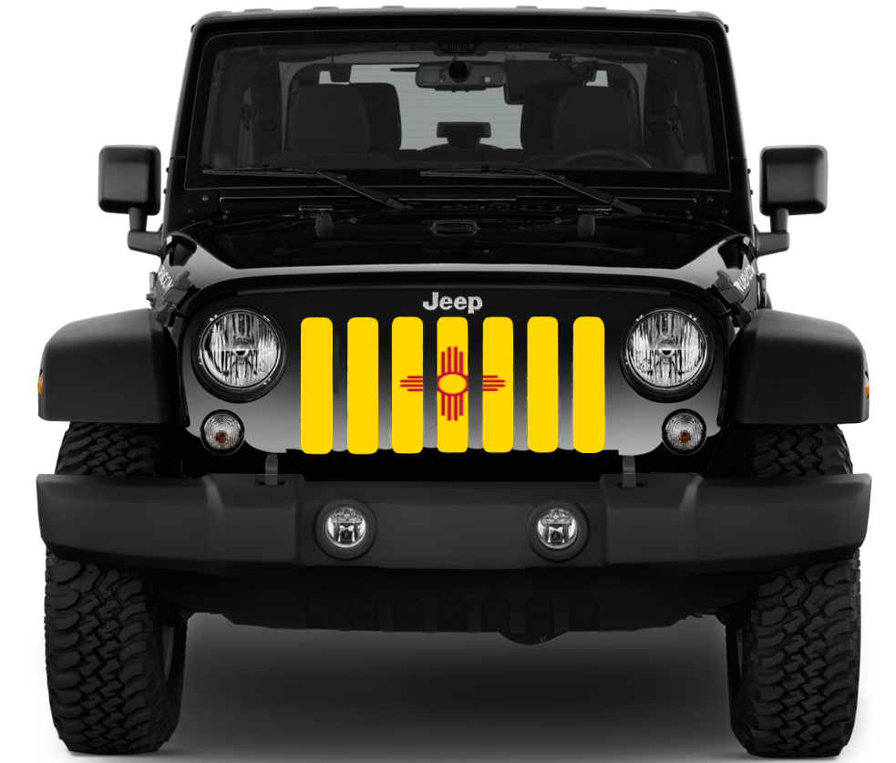 New Mexico State Flag Grille Insert