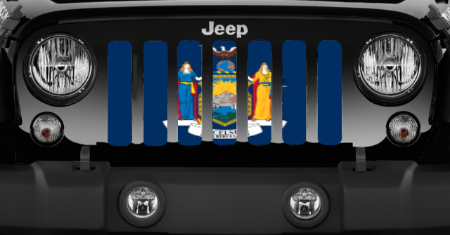 New York State Flag Grille Insert