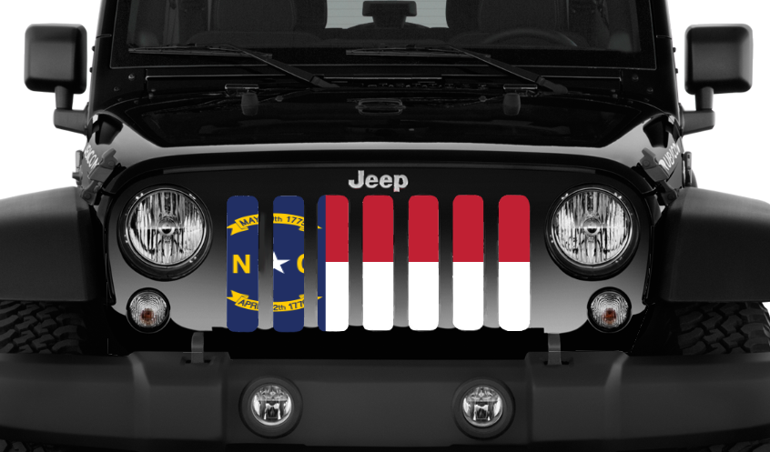 North Carolina State Flag Grille Insert