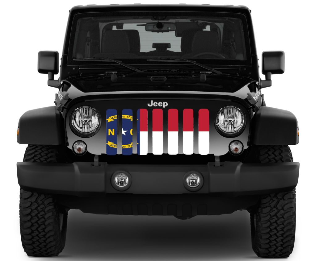North Carolina State Flag Grille Insert