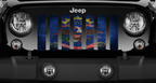North Dakota Grunge State Flag Grille Insert