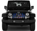 North Dakota Grunge State Flag Grille Insert
