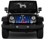 North Dakota State Flag Grille Insert